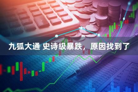 九狐大通 史诗级暴跌，原因找到了